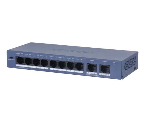 Switch DAHUA S3010-8ET2GT-90 Switch type Unmanaged 8xRJ-45 ports RJ-45 Ports Type Fast Ethernet (10…