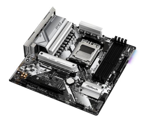 Mainboard ASROCK AMD B650 SAM5 Micro-ATX Memory DDR5 Memory slots 4 1xPCI-Express 3.0 16x 1xPCI…