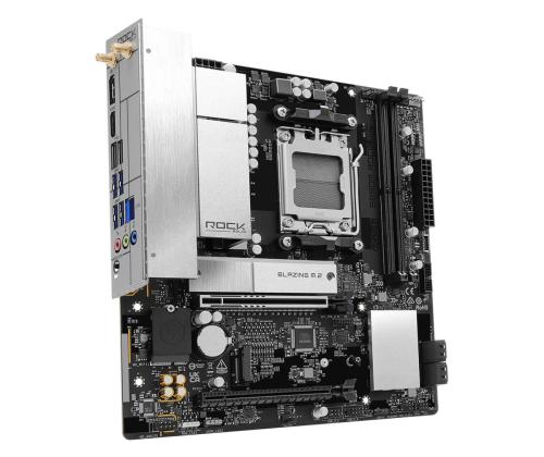Mainboard ASROCK AMD B850 Socket AM5 micro ATX RAM DDR5-SDRAM 2xSlots Wi-Fi Yes Bluetooth Yes…