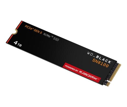 SSD SANDISK 2400xTBW rating NVMe Yes PCI Express 5.0 M.2 4000 GB SN8100 WDS400T1X0M-00CMT0