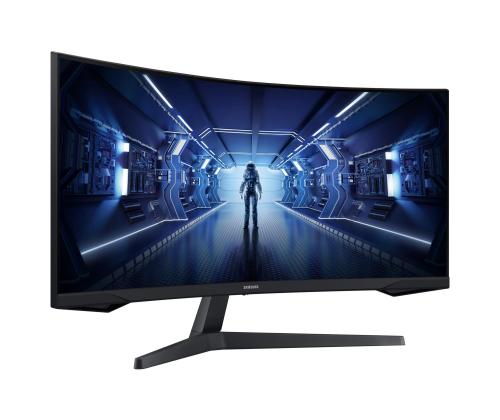 LCD Monitor SAMSUNG Odyssey G5 34" Gaming/Curved/21 : 9 Panel VA 3440x1440 21:9 1 ms Tilt Colour…