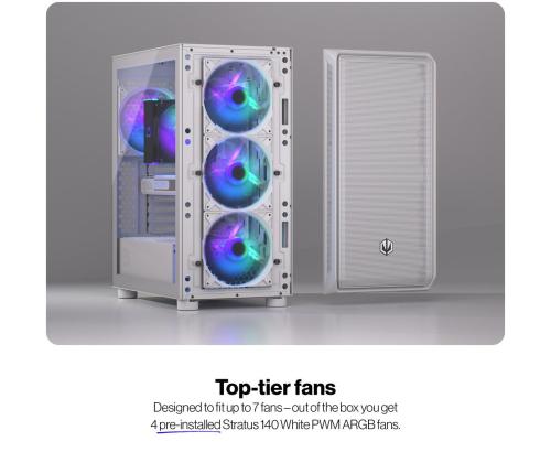 Case ENDORFY ATX/micro ATX/Mini-ITX White Midi Tower PC EY2A018
