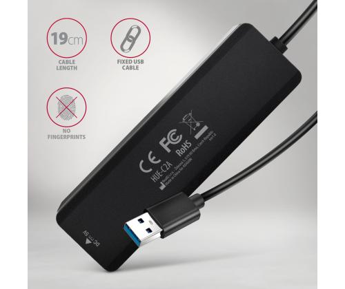 I/O HUB USB TRAVEL/0.19M HUE-C2A AXAGON
