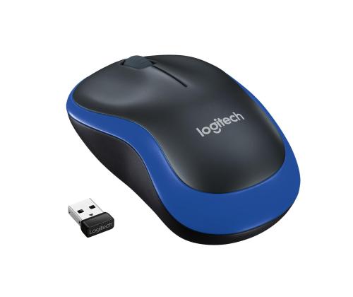 MOUSE USB OPTICAL WRL M185/BLUE 910-002239 LOGITECH
