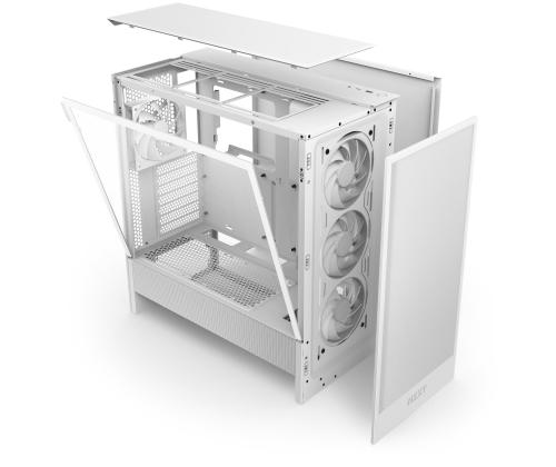 Case NZXT H5 FLOW RGB 2024 MidiTower Case product features Transparent panel Not included ATX EATX…
