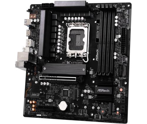 Mainboard ASROCK Intel B860 LGA 1851 (Socket V1) micro ATX RAM DDR5-SDRAM 4xSlots 3xNumber of M.2 …