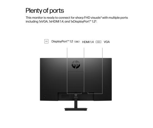 LCD Monitor HP 23.8 " 1920 x 1080 pixels Full HD Native aspect ratio 16:9 LCD Flat B0BU9UT