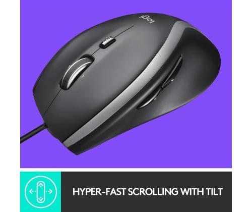 MOUSE USB OPTICAL M500S/BLACK 910-005784 LOGITECH
