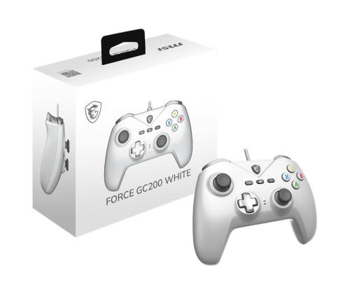 GAMEPAD WIRED FORCE WHITE/FORCE GC200 WHITE MSI