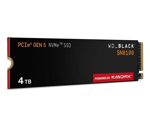 SSD SANDISK 2400xTBW rating NVMe Yes PCI Express 5.0 M.2 4000 GB SN8100 WDS400T1X0M-00CMT0