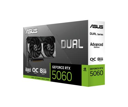 Graphics Card ASUS NVIDIA GeForce RTX 5060 8 GB GDDR7 128 bit PCI Express 5.0 Active DUAL-RTX5060…