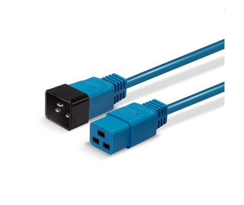 CABLE POWER IEC EXTENSION 3M/BLUE 30122 LINDY