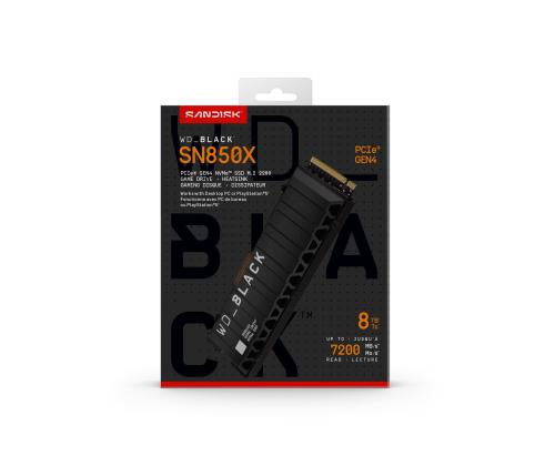 SSD SANDISK 4800xTBW rating Read speed 7200 MB/s Write speed 6600 MB/s NVMe Yes PCI Express 4.0 M.2…