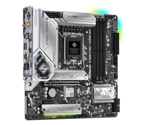 Mainboard ASROCK Intel B760 Express LGA1700 Micro-ATX Memory DDR5 Memory slots 4 1xPCI-Express 4.0…