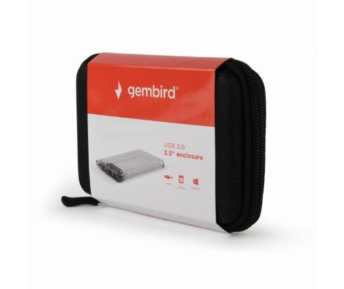 HDD CASE EXT. USB3 2.5"/TRANSPARENT EE2-U3S9-6 GEMBIRD