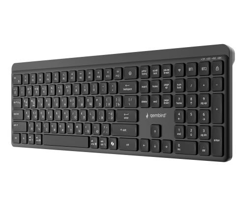 KEYBOARD WRL SLIM BT CYRILLIC/KB-WPS-03-CYRL GEMBIRD