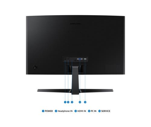 LCD Monitor SAMSUNG LS24D366GAUXEN 24" Business/Curved Panel VA 1920x1080 16:9 100Hz 4 ms Tilt…