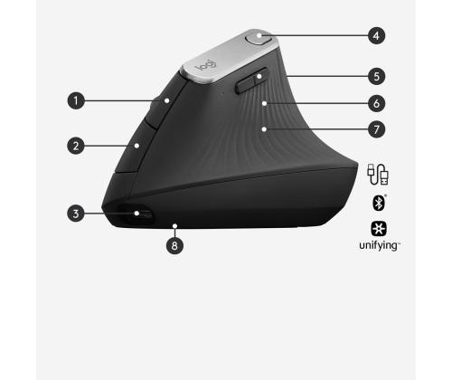 MOUSE USB OPTICAL WRL MX ERGO/910-005448 LOGITECH