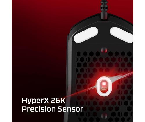 MOUSE USB OPTICAL PULSEFIRE/HASTE 2 BLACK HYPERX