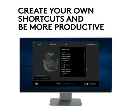 MOUSE BLUETH OPTICAL M720/TRIATHLON 910-004791 LOGITECH