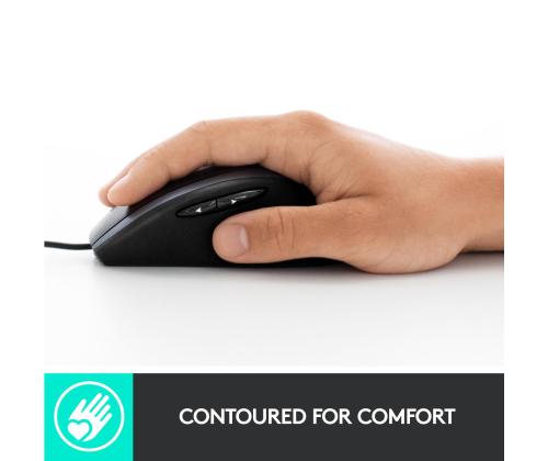 MOUSE USB OPTICAL M500S/BLACK 910-005784 LOGITECH