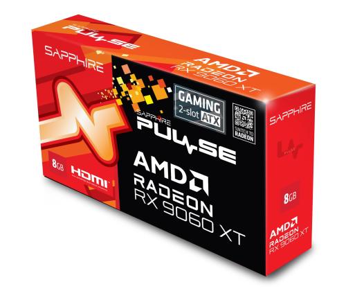 Graphics Card SAPPHIRE AMD Radeon RX 9060 XT 8 GB GDDR6 128 bit PCI Express x16 5.0 Active 11350-05…