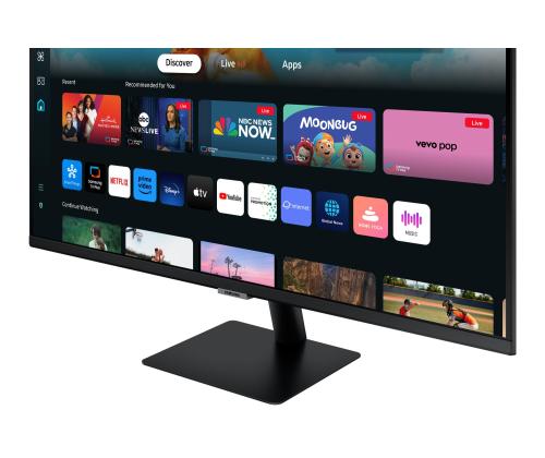 LCD Monitor SAMSUNG 27" TV Monitor/Smart Panel VA 1920x1080 16:9 60Hz Matte 4 ms Speakers Tilt…