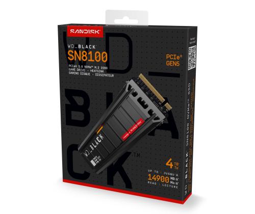 SSD SANDISK 2400xTBW rating NVMe Yes PCI Express 5.0 M.2 4000 GB WDS400T1XHM-00CMT0