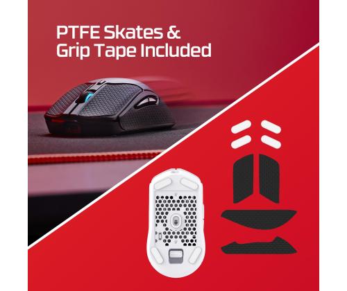 MOUSE USB OPTICAL WRL/PULSEFIRE HASTE 2 BLACK HYPERX