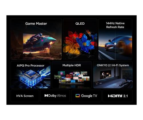 TV Set TCL 55 " 4K Ultra HD 3840 x 2160 pixels Flat 16:9 QLED 55P8K