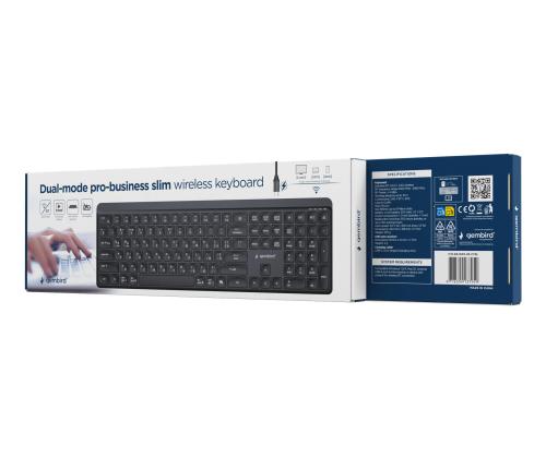 KEYBOARD WRL SLIM BT CYRILLIC/KB-WPS-03-CYRL GEMBIRD
