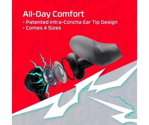 HEADSET HYPERX CLOUD EARBUDS/III BLACK BN7R9AA HYPERX