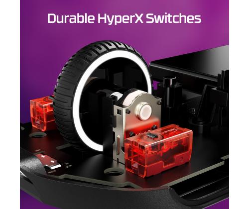 MOUSE USB OPTICAL WRL/PULSEFIRE HASTE 2 BLACK HYPERX