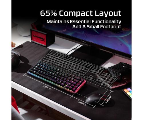 KEYBOARD ORIGINS 2 65 RGB/BLACK B4QS3AA#ABA HYPERX