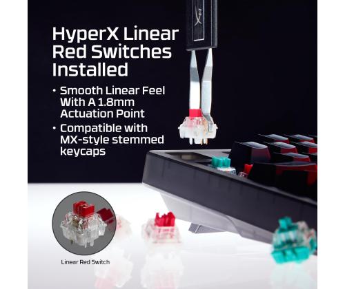 KEYBOARD ORIGINS 2 1800 RGB/BLACK B4QS4AA#ABA HYPERX