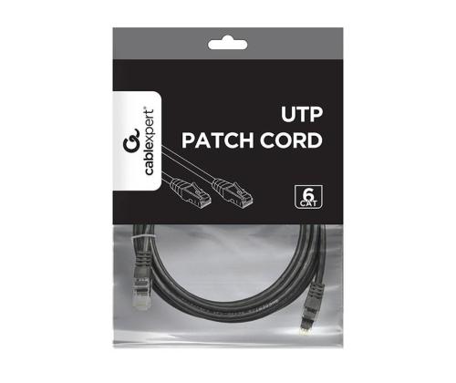 PATCH CABLE CAT6 UTP 3M/BLACK PP6U-3M/BK GEMBIRD