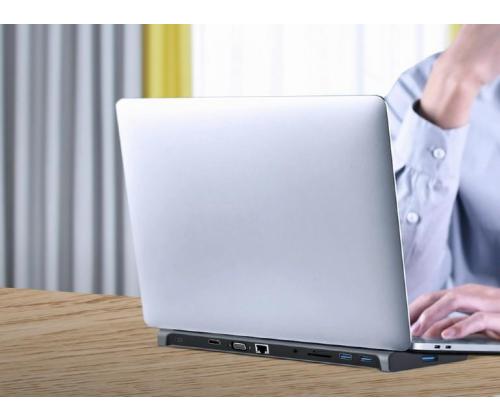 I/O ADAPTER USB-C TO HDMI/USB3/10IN1 A-CM-COMBO10-01 GEMBIRD