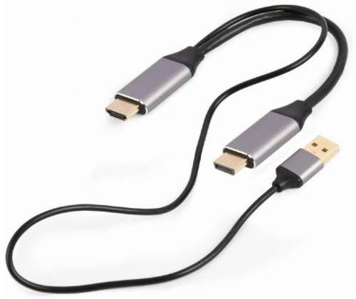 I/O ADAPTER HDMI TO DP/BLACK A-HDMIM-DPM-01 GEMBIRD