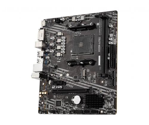 Mainboard MSI AMD A520 SAM4 MicroATX 1xPCI-Express 3.0 1x 1xPCI-Express 3.0 16x 1xM.2 Memory DDR4...