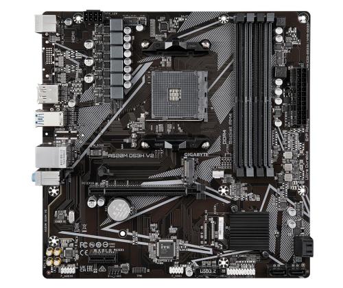 Mainboard GIGABYTE AMD A520 SAM4 Micro-ATX Memory DDR4 Memory slots 4 1xPCI-Express 3.0 1x 1xPCI...