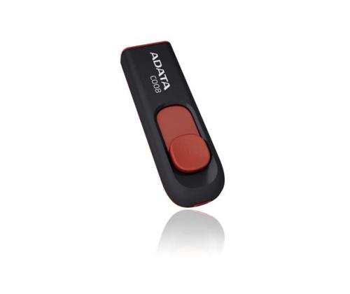 MEMORY DRIVE FLASH USB2 64GB/BLACK/RED AC008-64G-RKD ADATA