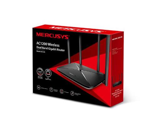 Wireless Router MERCUSYS Wireless Router 1167 Mbps IEEE 802.11ac 1 WAN 3x10/100/1000M Number of...