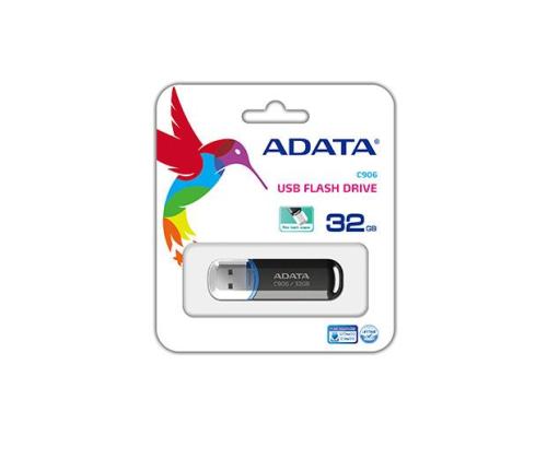 MEMORY DRIVE FLASH USB2 32GB/BLACK AC906-32G-RBK ADATA