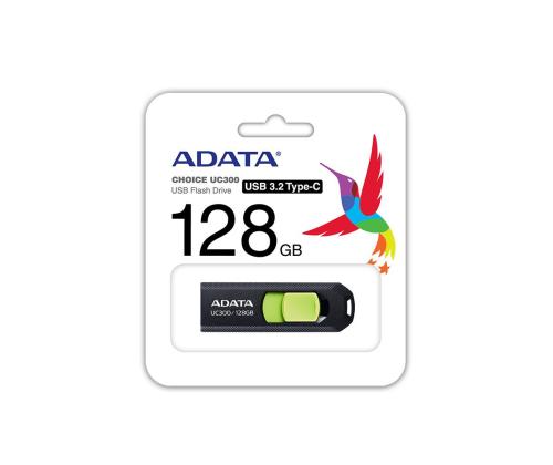 MEMORY DRIVE FLASH USB-C 128GB/ACHO-UC300-128G-RBK/GN ADATA