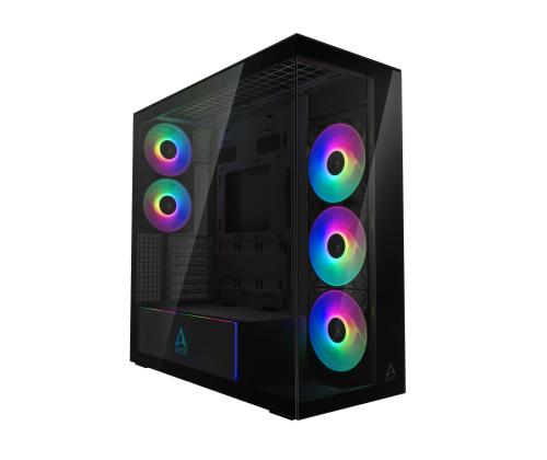 Case ARCTIC Xtender (Mirror Black) MidiTower Case product features Transparent panel Not included...