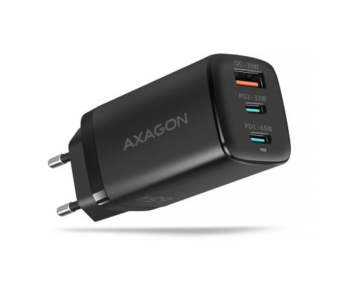 MOBILE CHARGER WALL USB 65W/GAN 3PORT ACU-DPQ65 AXAGON