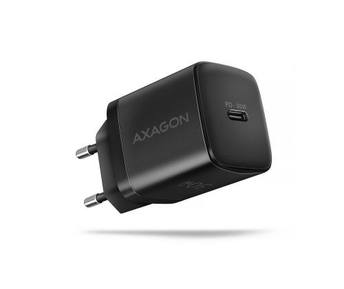 MOBILE CHARGER WALL USB-C 30W/1PORT BLACK ACU-PD30 AXAGON