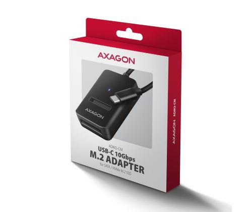 SSD ACC ADAPTER USB-C/M.2/10GBPS 0.1M ADM2-CM AXAGON