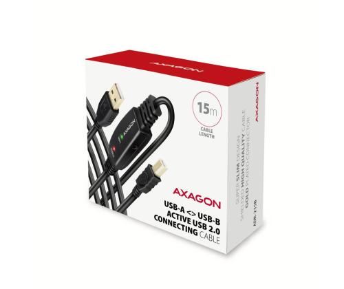 CABLE USB2.0 A-M/B-M ACTIVE/15M ADR-215B AXAGON