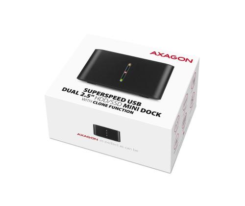 SSD ACC DOCK STATION USB3.2/2.5" SATA 6G ADSA-D25 AXAGON
